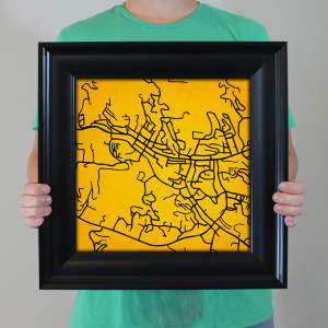 Appalachian State University Campus Map Art - City Prints
