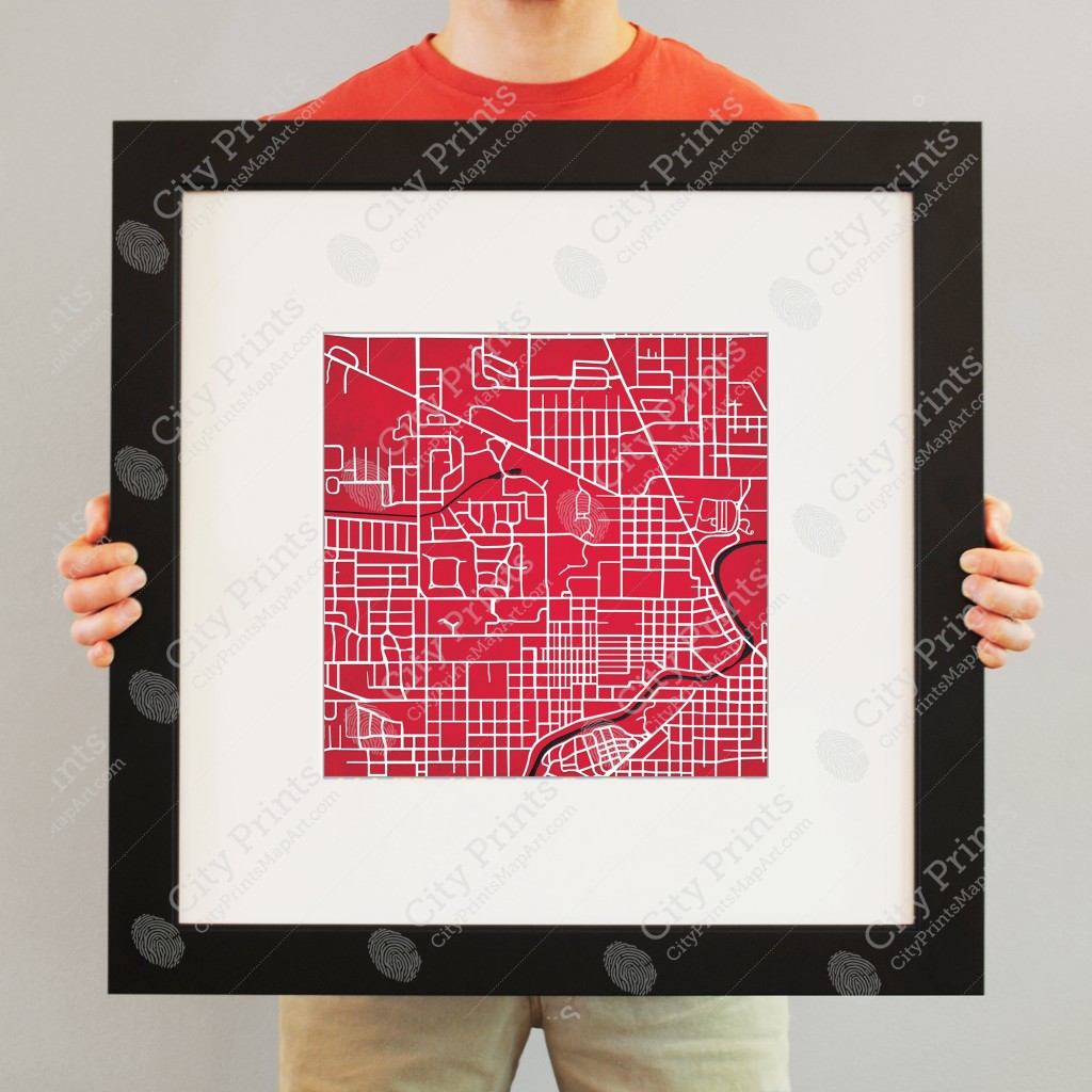 Ball State University Campus Map Art City Prints   Ball 4 1024x1024 