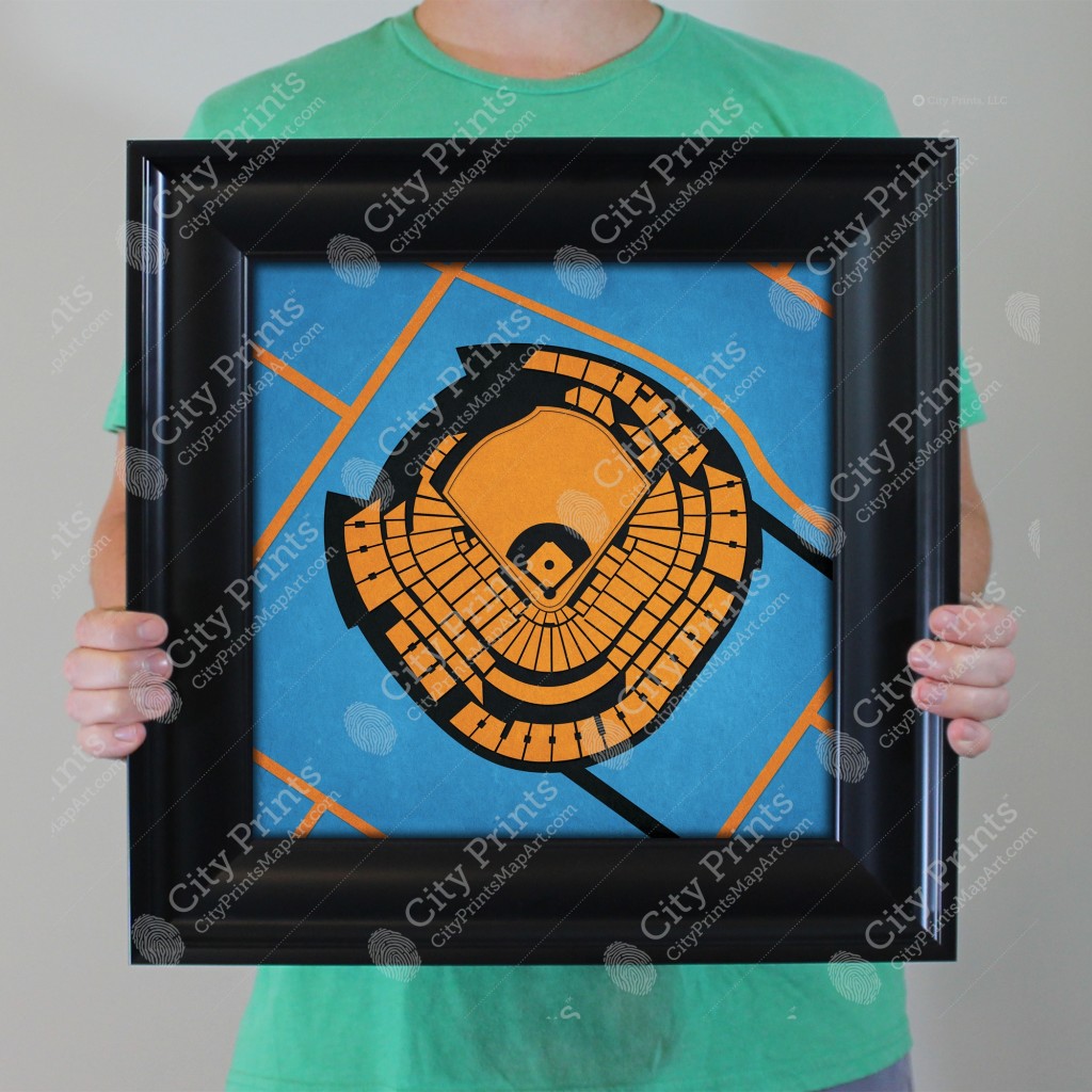 Marlins Park Map Art - City Prints