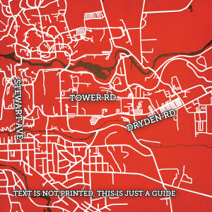 Ohio State University Campus Map Art - City Prints