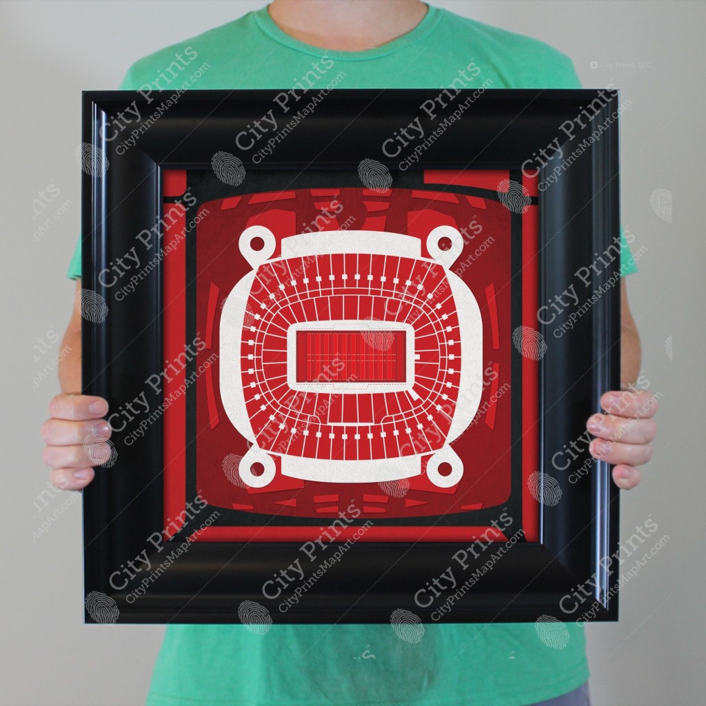 Arrowhead Stadium Map Art - City Prints