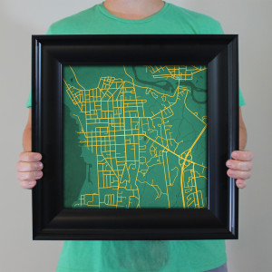 University of Vermont Campus Map Art - City Prints