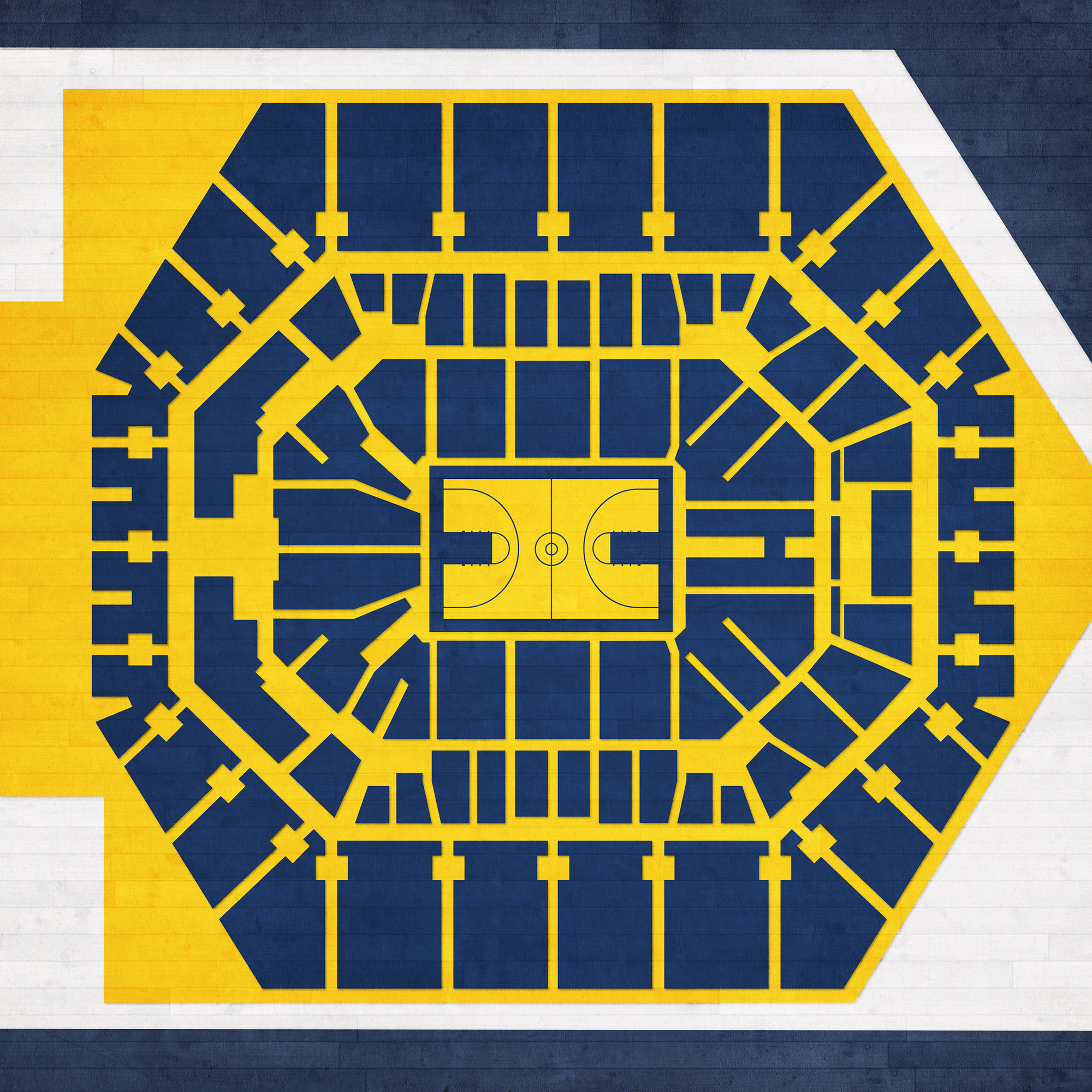 Bankers Life Fieldhouse Map Art City