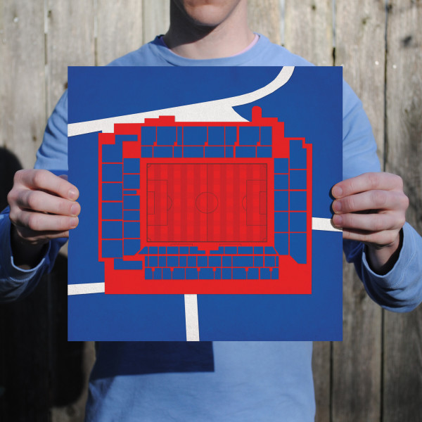 Loftus Road Map Art City Prints