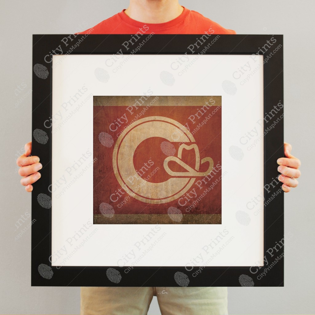 Calgary Flag Art City Prints