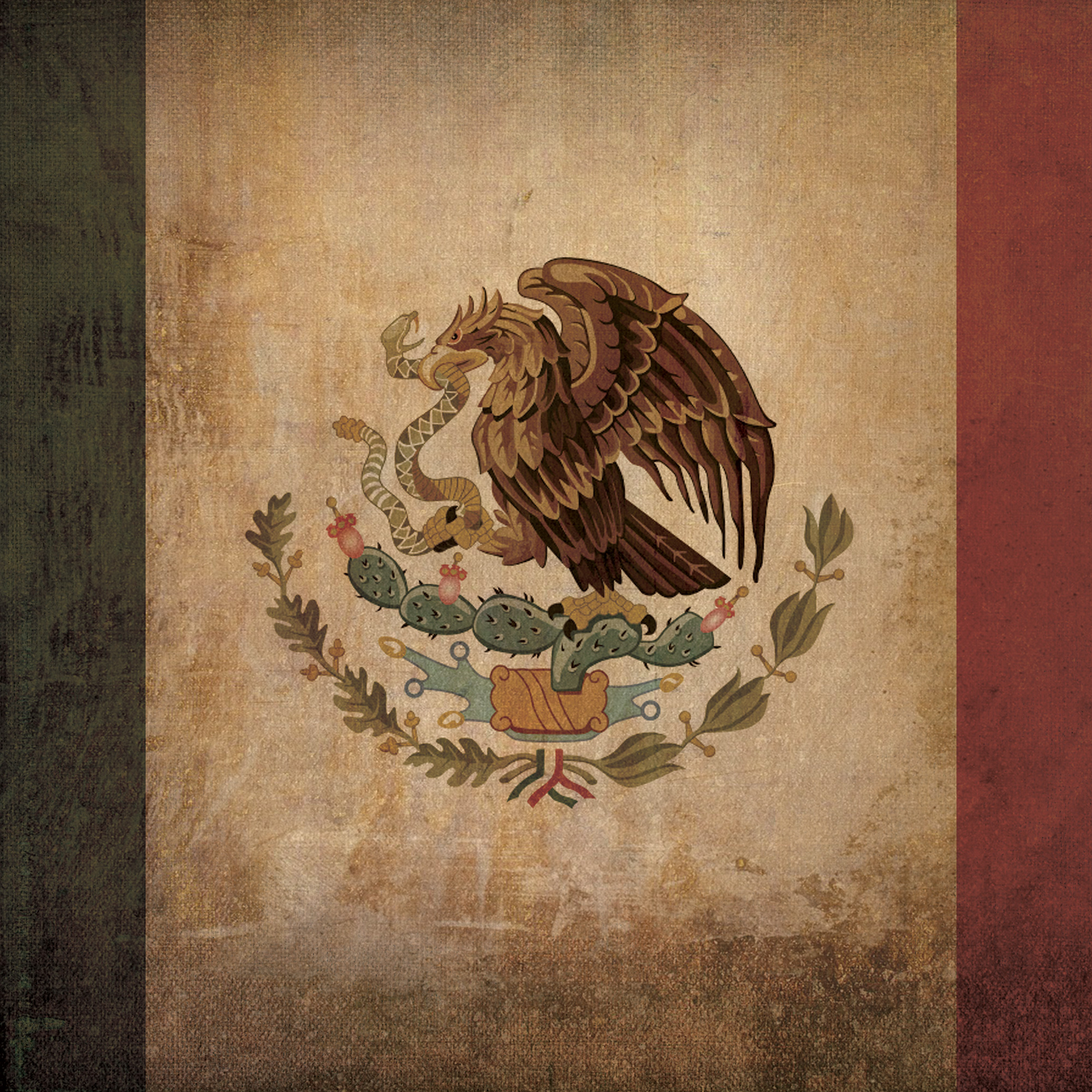 Mexico Flag Art - City Prints