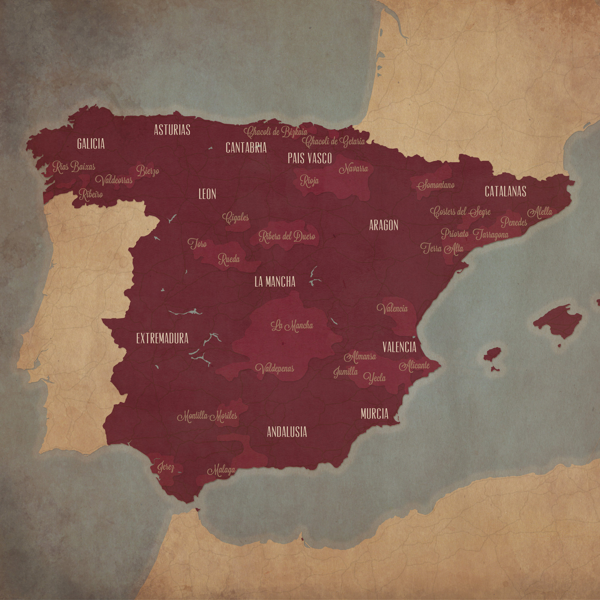 Wine Region Maps