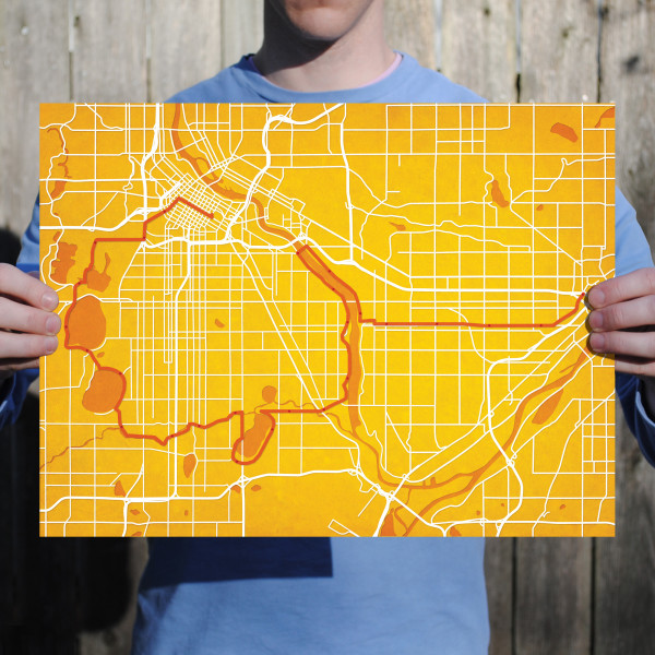 Medtronic Twin Cities Marathon Course Map - City Prints