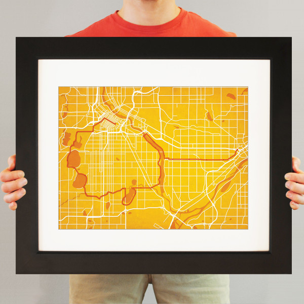 Medtronic Twin Cities Marathon Course Map - City Prints