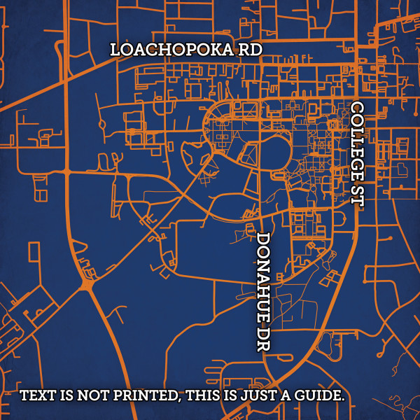 Auburn Campus Map Printable