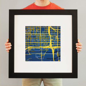 Marquette University Campus Map Art - City Prints