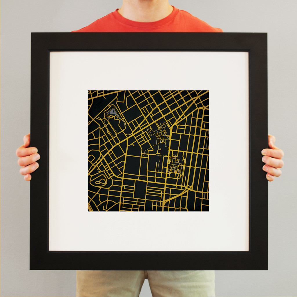 Vanderbilt University Campus Map Art - City Prints