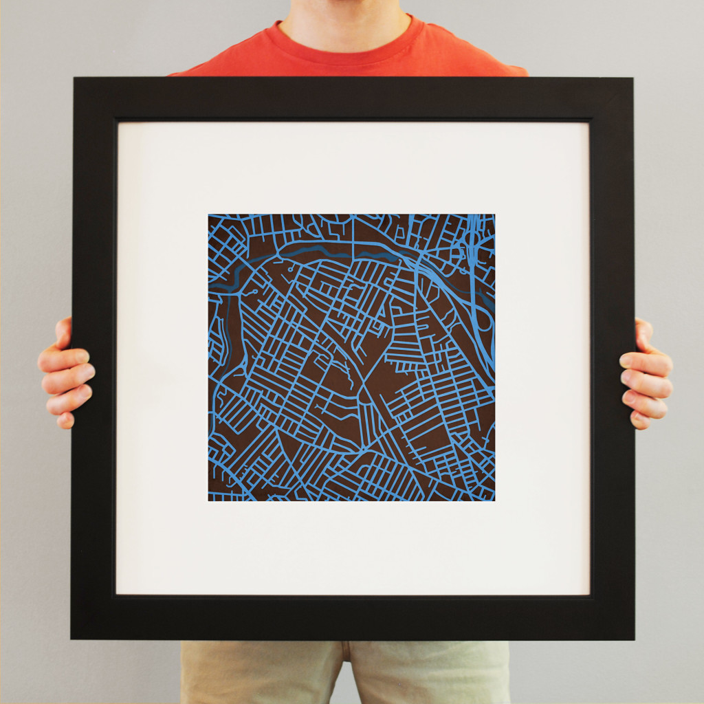 Tufts University Campus Map Art - City Prints