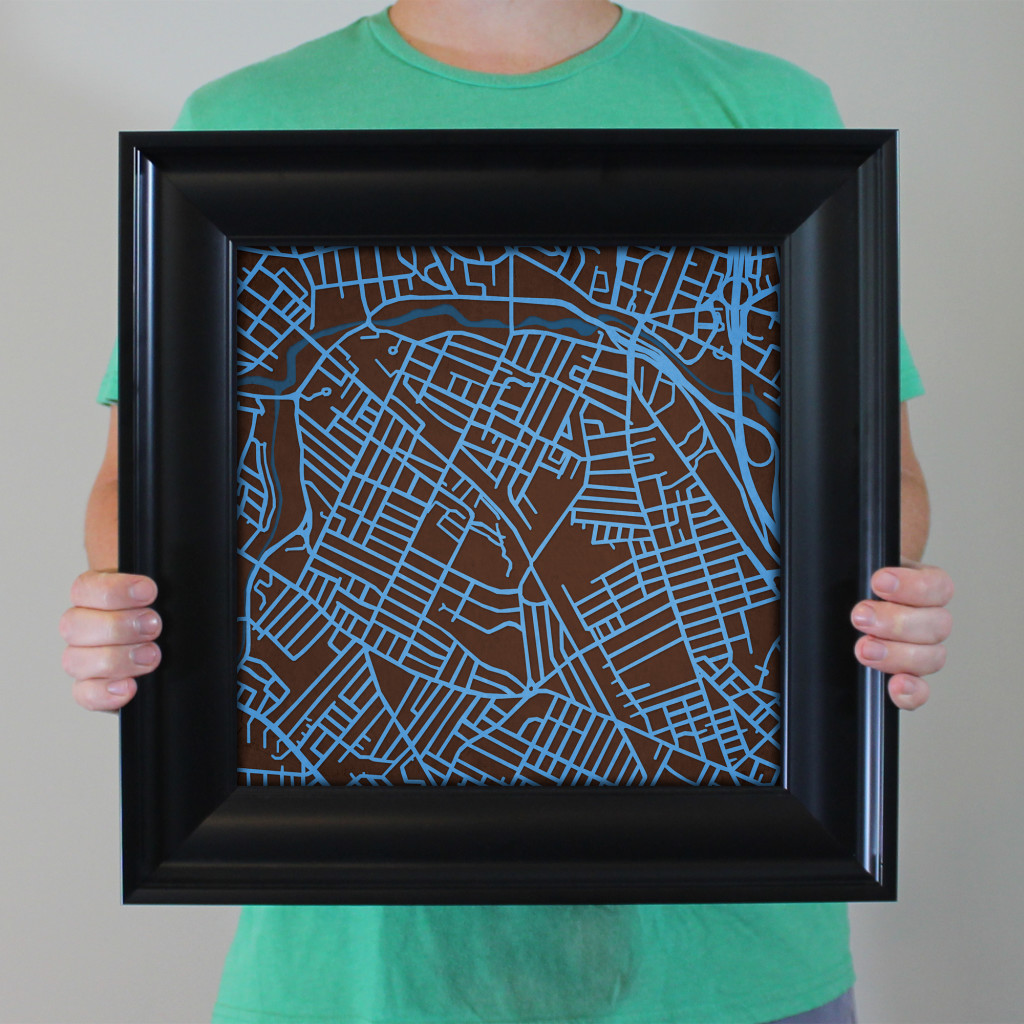 Tufts University Campus Map Art - City Prints