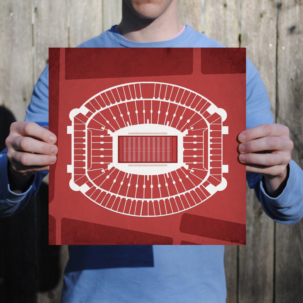 Bryant-Denny Stadium Map Art - City Prints