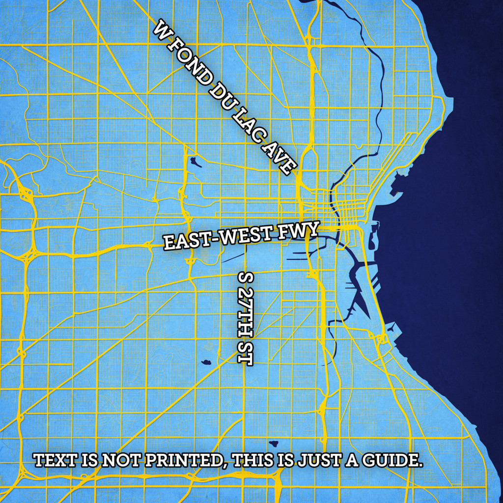 Miller Park Map Art - City Prints